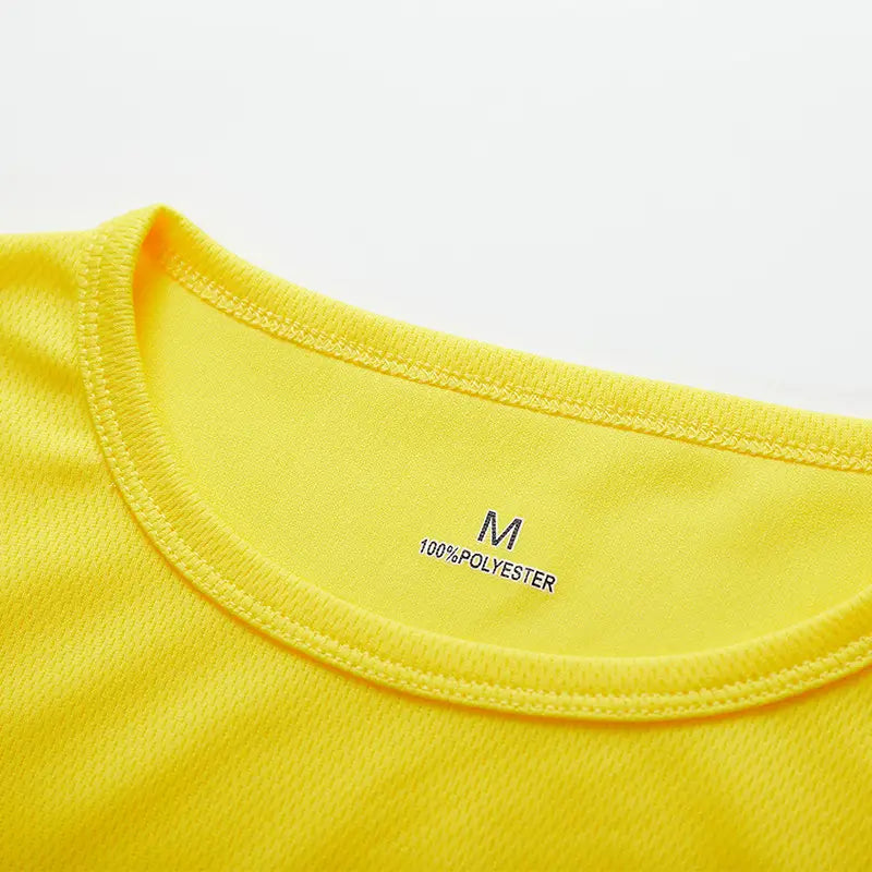 Men Women Quick Dry Short Sleeve Sport T Shirt Gym Jerseys Fitness Shirt Trainer Running T-Shirt Teenager Breathable