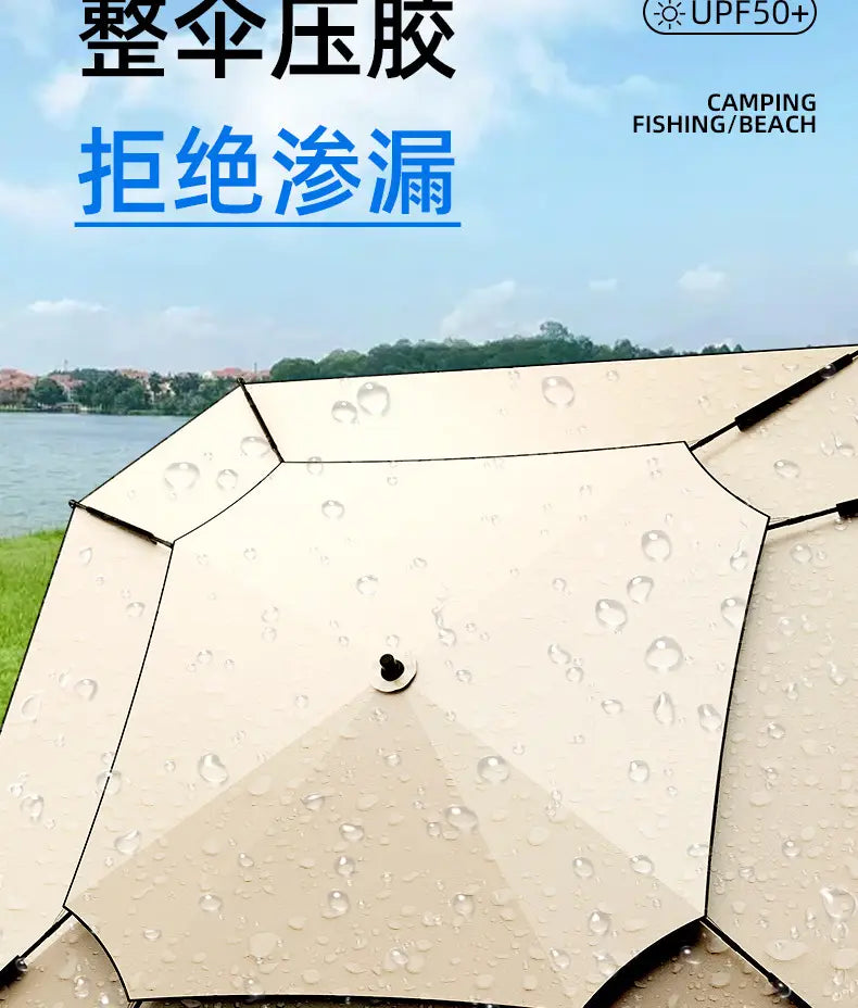 New 2.0-2.6M Fishing Parasol Innovative Octagonal Sunshade Umbrella Outdoor Portable Camping Fishing umbrella Big Beach