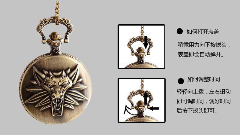 One Piece Monkey·D·Luffy Creative Personalized Retro Flip Pocket Watch Holiday Gift Anime Movie Cartoon Pocket Watch