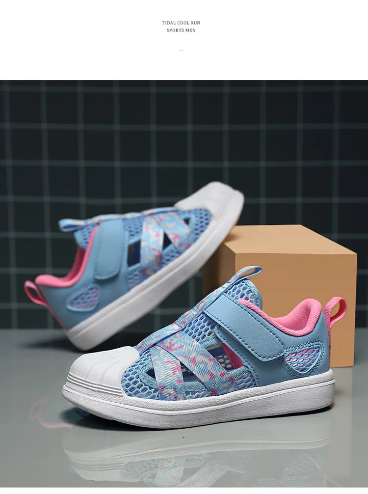 Beautiful Shoe’s Summer Girls Casual Shoes Light Mesh Breathable Sneakers Children Autumn Tenis Cute Female Sport