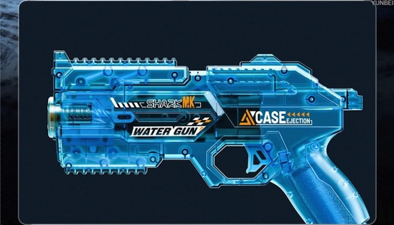Electric Water Gun Automatic Water Blaster with LED Lights High Pressure Long Range Summer Beach Pool Outdoor Toy for