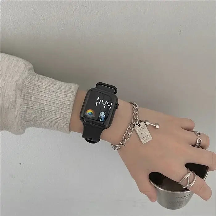 Digital LED Sports Wristwatch for Men and Women