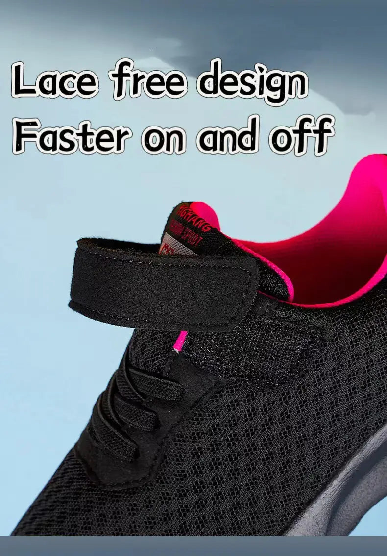 Beautiful Shoe’s Boys’ Breathable Running Shoes Lightweight Girls’ Sports Shoes Seasonal Outdoor Children’s Black Mesh