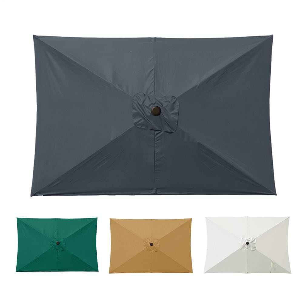Rectangular Parasol Cloth Replacement 200x300cm Outdoor Backyard Garden Rainproof Square Patio Umbrella Cloth