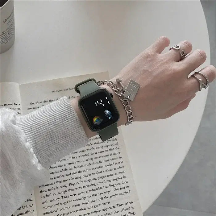 Digital LED Sports Wristwatch for Men and Women