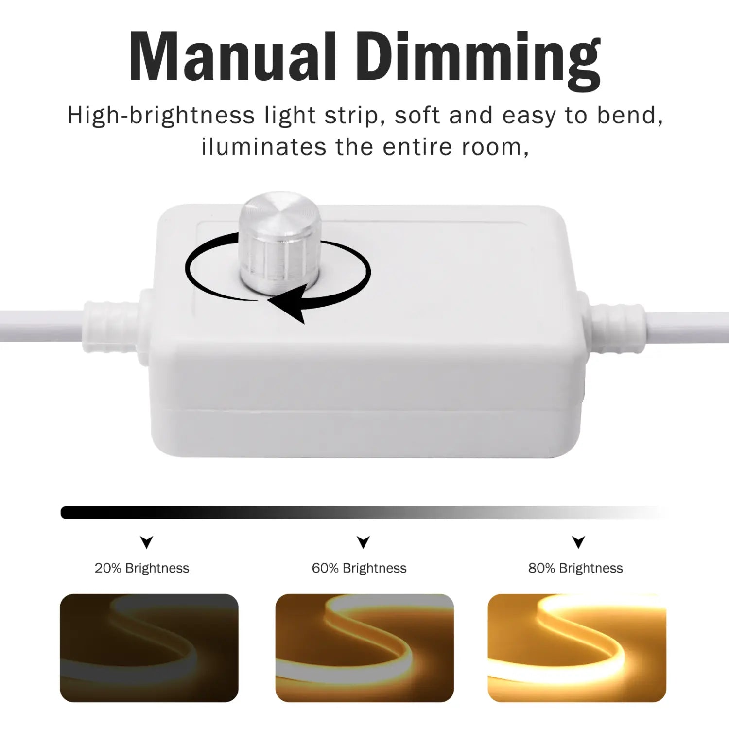 220V Dimmable COB LED Neon Strip Light With Switch/Dimmer Plug Waterproof 288Leds/M High Quality Neon Strip Garden Home