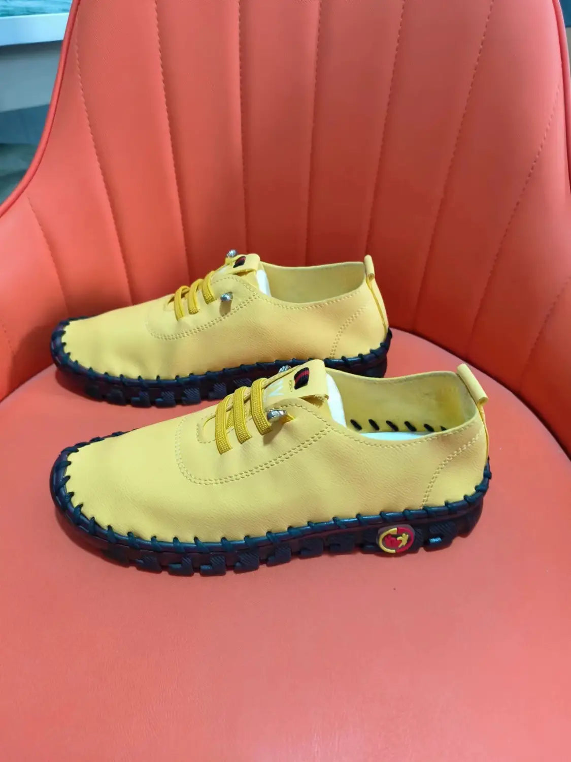 Beautiful Shoe’s Sneakers Women Shoes Loafers Lace Up Leather Flat New Spring 2025 Casual comfortable Mom Shoe Mujer