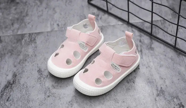 Beautiful Shoe’s Kids Half Sandals Boys Sports Casual Shoes Cut-outs Hollow Fashion 2024 New Spring Summer Toddlers