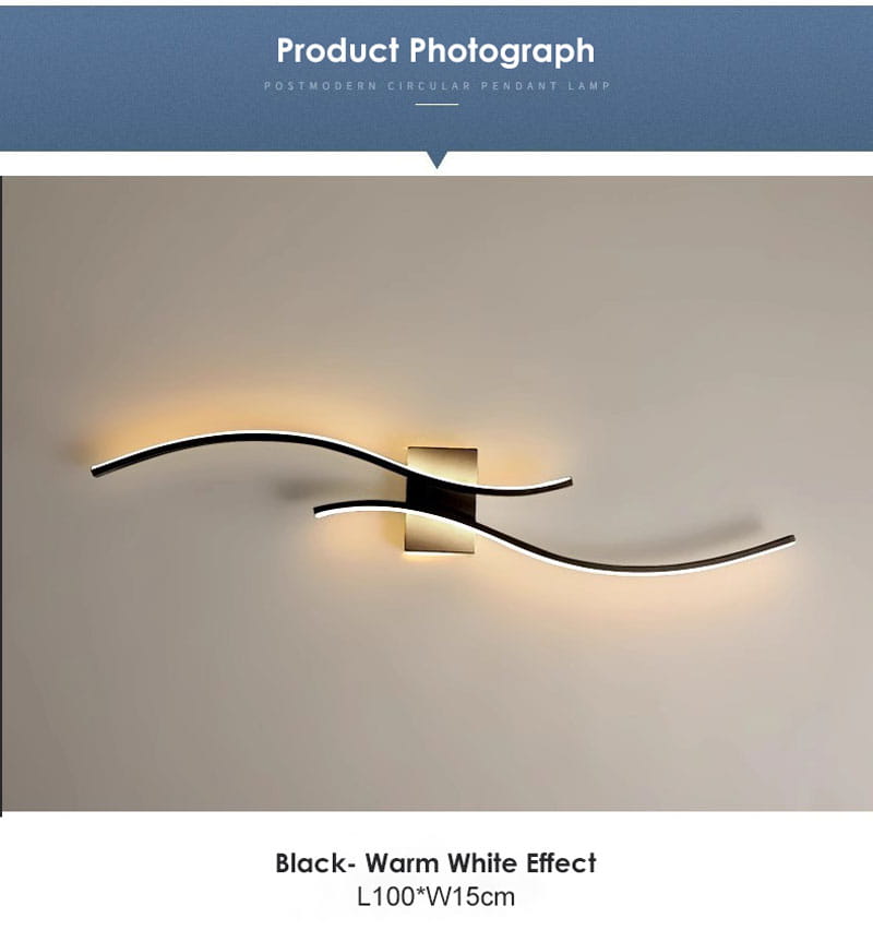 Indoor LED Wall Lamps for Corridor Bedroom Aluminum LED Wall Sconce Wall Lighting Fixtures for TV Background AC85-265V