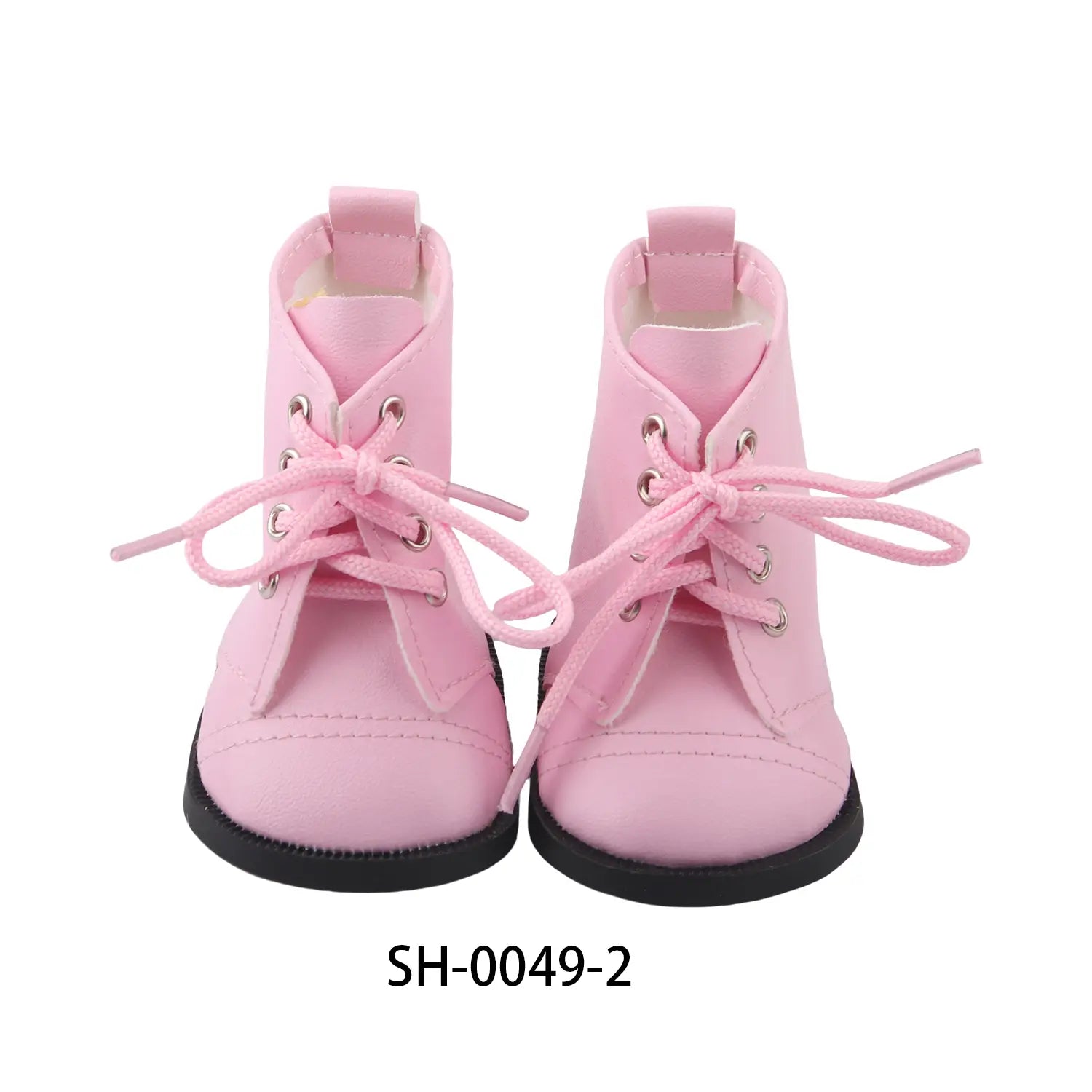 Beautiful Shoe’s 7 Cm Lace-up Leather Horse Riding Boots Fashion Doll Shoes For 18 inch American And 43Cm Baby New Born