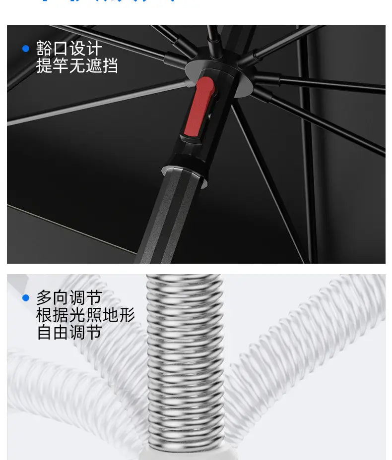 New 2.0-2.6M Fishing Parasol Innovative Octagonal Sunshade Umbrella Outdoor Portable Camping Fishing umbrella Big Beach