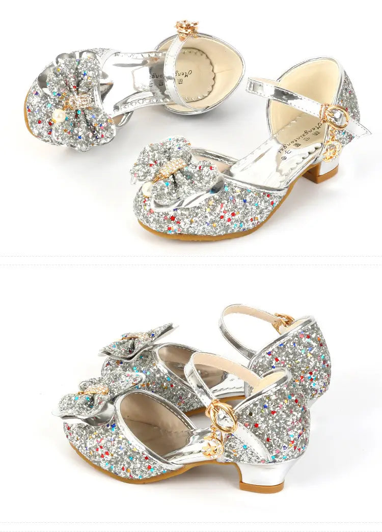 Beautiful Shoe’s ULKNN Flower Children Sandals Summer Beach Princess Girl Shoes for Kids Glitter Wedding Party sandalia