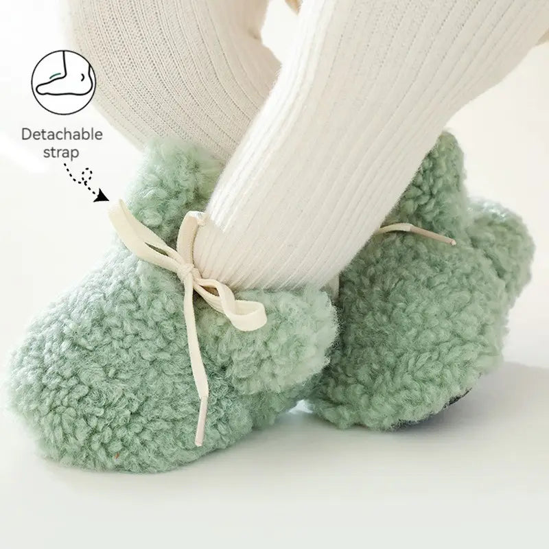 Beautiful Shoe’s Baby Shoes Winter Baby Boy Girl Booties Fluff Soft Toddler Shoes First Lamb Cashmere Anti-Slip Warm