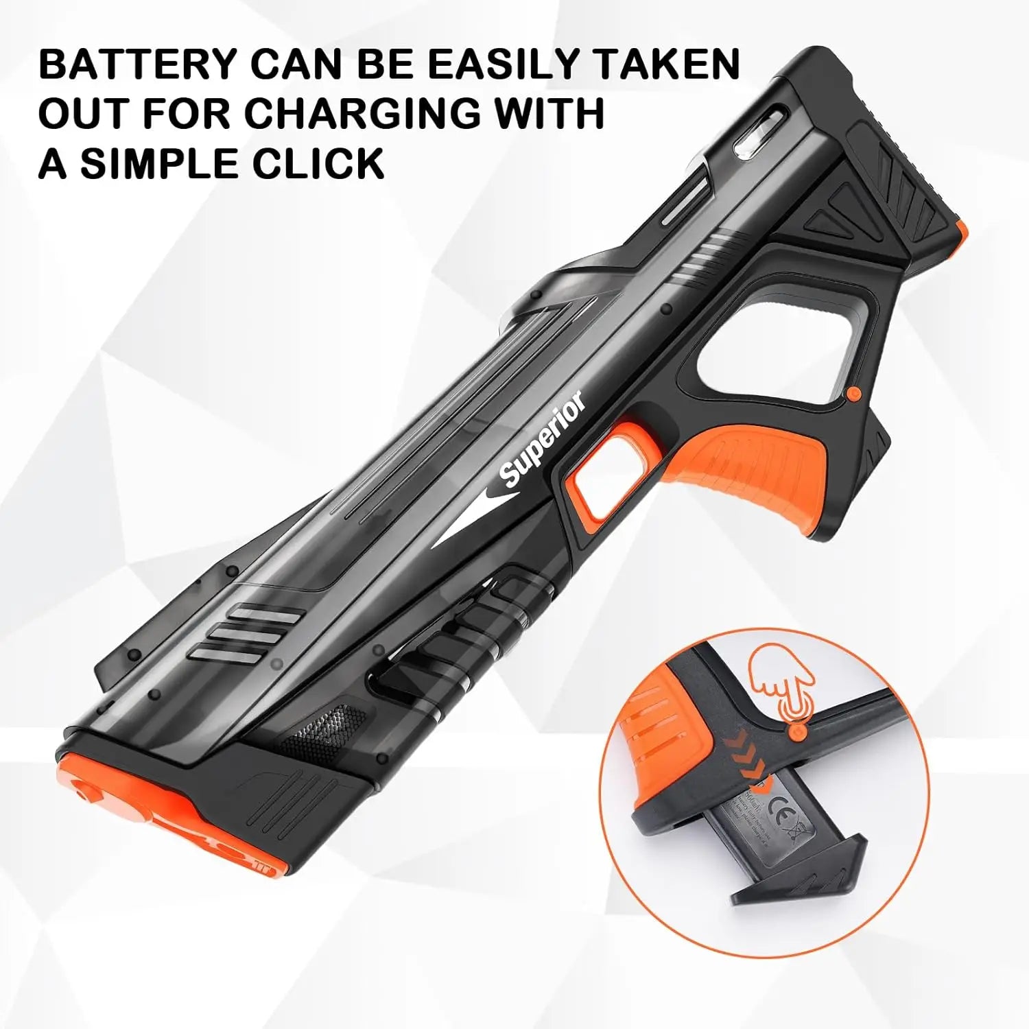 Electric Water Gun Toys Auto Suction Water Guns for Adults Squirt Guns Battery Powered Automatic Water Blasts Party Toy