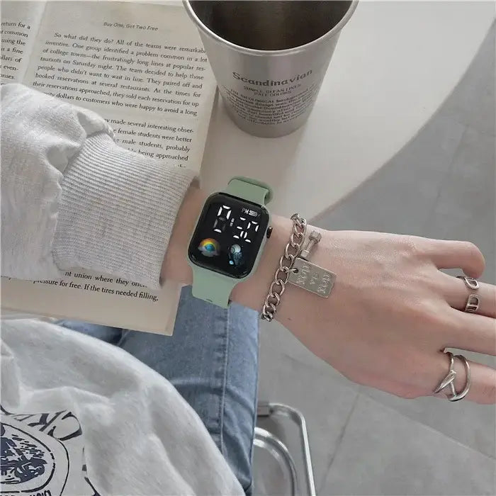 Digital LED Sports Wristwatch for Men and Women