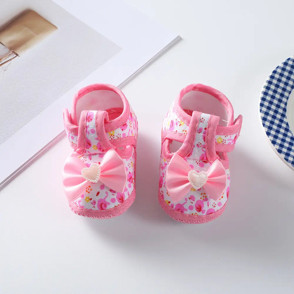 Beautiful Shoe’s Newborn Baby Boy Girls Shoes Spring Autumn Lovely Floral Embroidery Anti-Slip Sneaker Crib Shoes Soft